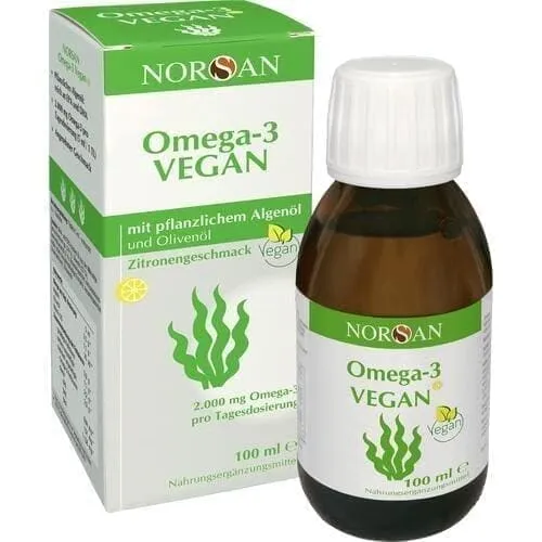 Algae oil, olive oil, NORSAN Omega-3 vegan liquid