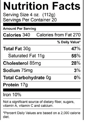 All Natural* 73% Lean/27% Fat Ground Beef, 5 lb Roll