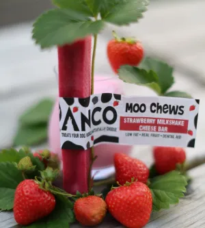 Anco Moo Chews Strawberry Milkshake Cheese Bar- Medium