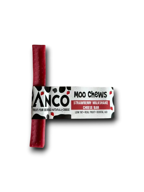 Anco Moo Chews Strawberry Milkshake Cheese Bar- Medium