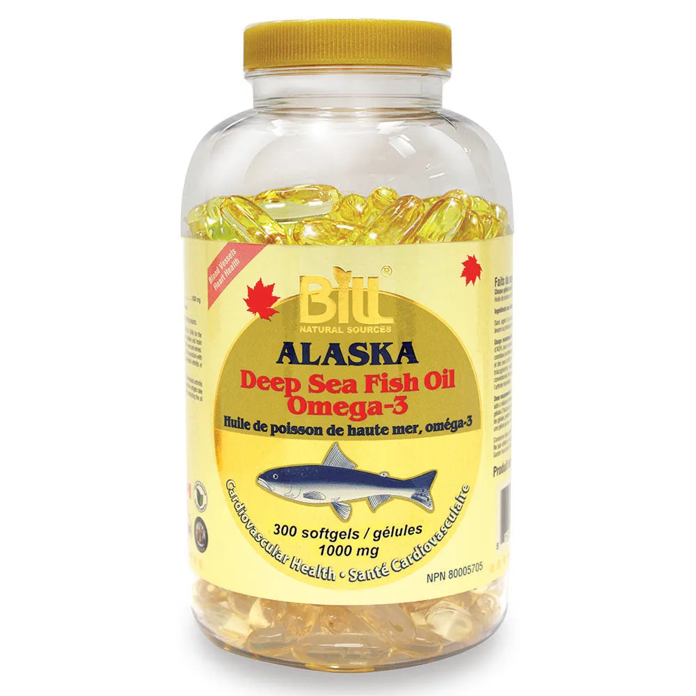 BILL Natural Sources® Alaska Deep Sea Fish Oil 1000mg Softgels