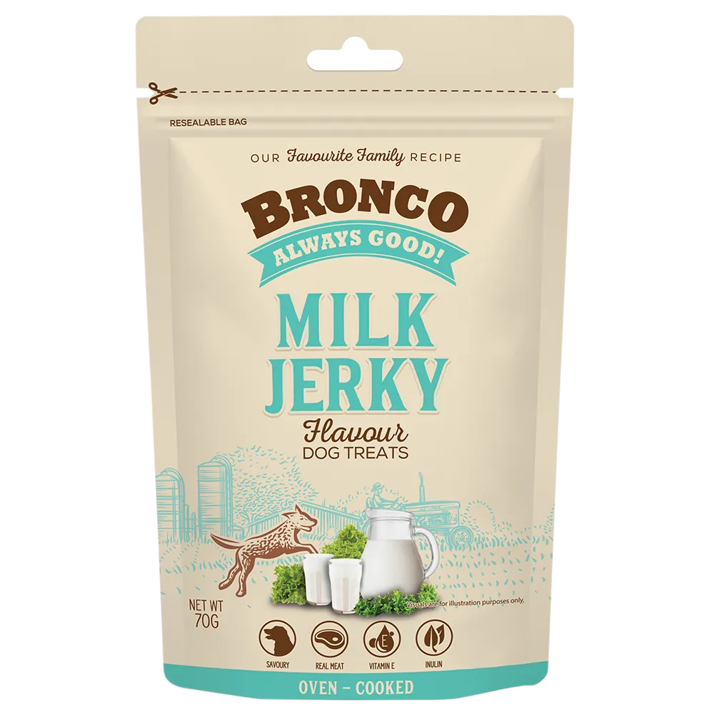 Bronco Dog Jerky Milk 70g