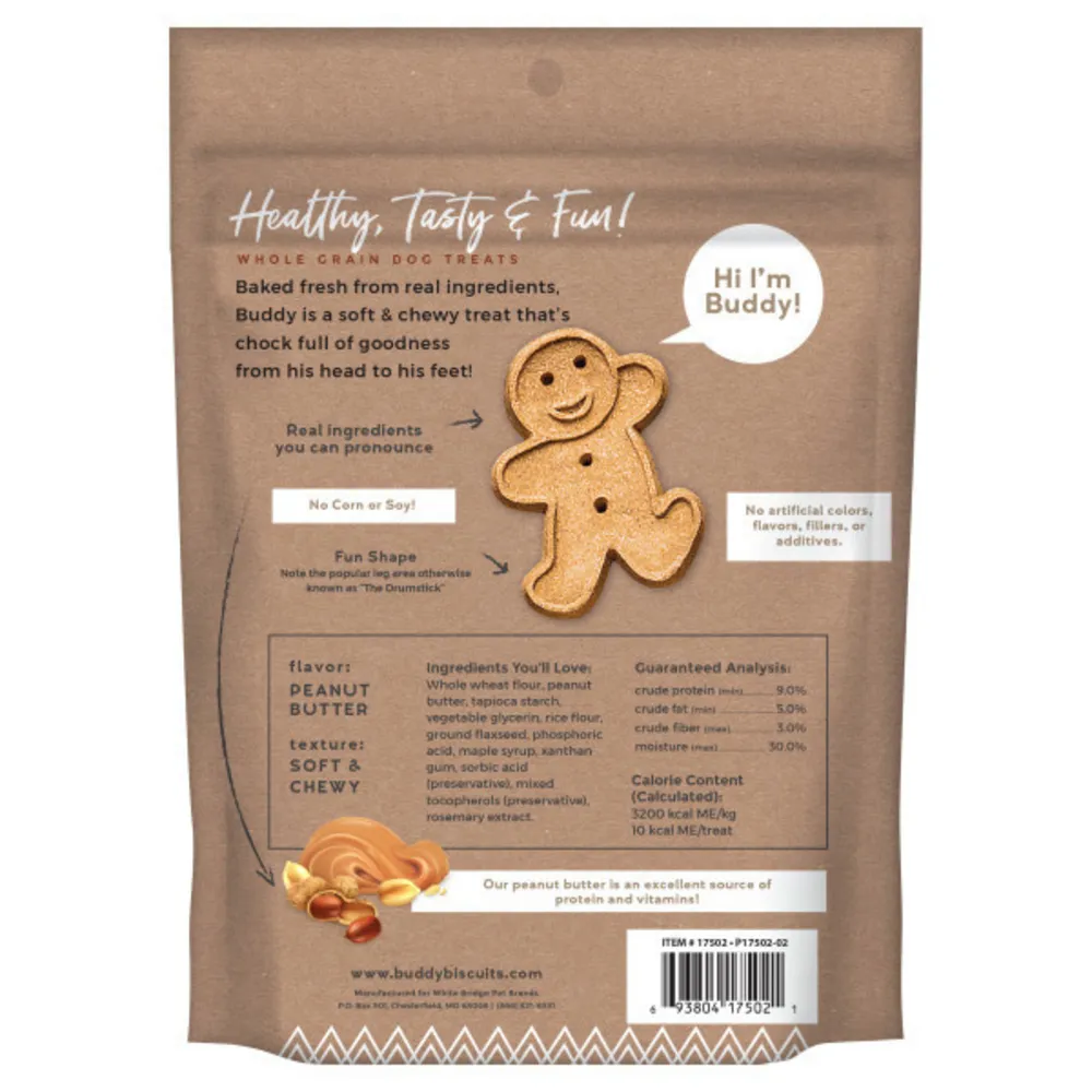 Buddy Biscuits Softies Soft and Chewy Peanut Butter Dog Treats