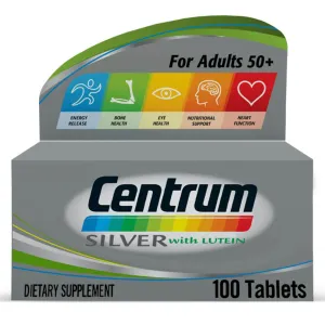 Centrum Silver With Lutein 50  Adult Multivitamin Supplement Tablets, Pack of 100's