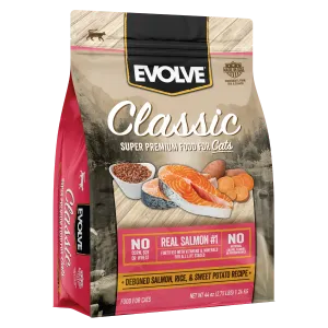 Classic Salmon, Rice & Sweet Potato Cat Food | 2.75 LB, 14 LB | Evolve