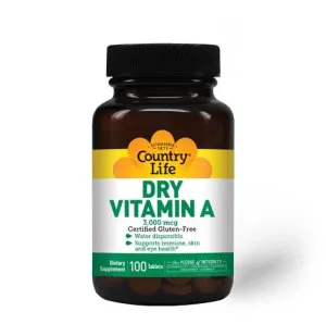 Country Life Vitamin A 10,000IU 100 Tablet