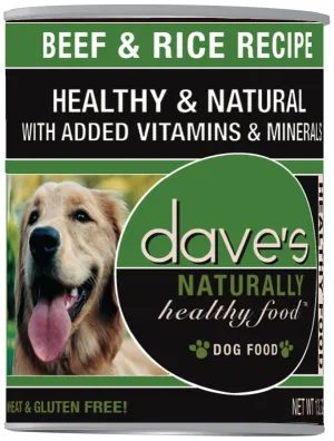 Dave’s Naturally Healthy Beef & Rice Canned Dog Food