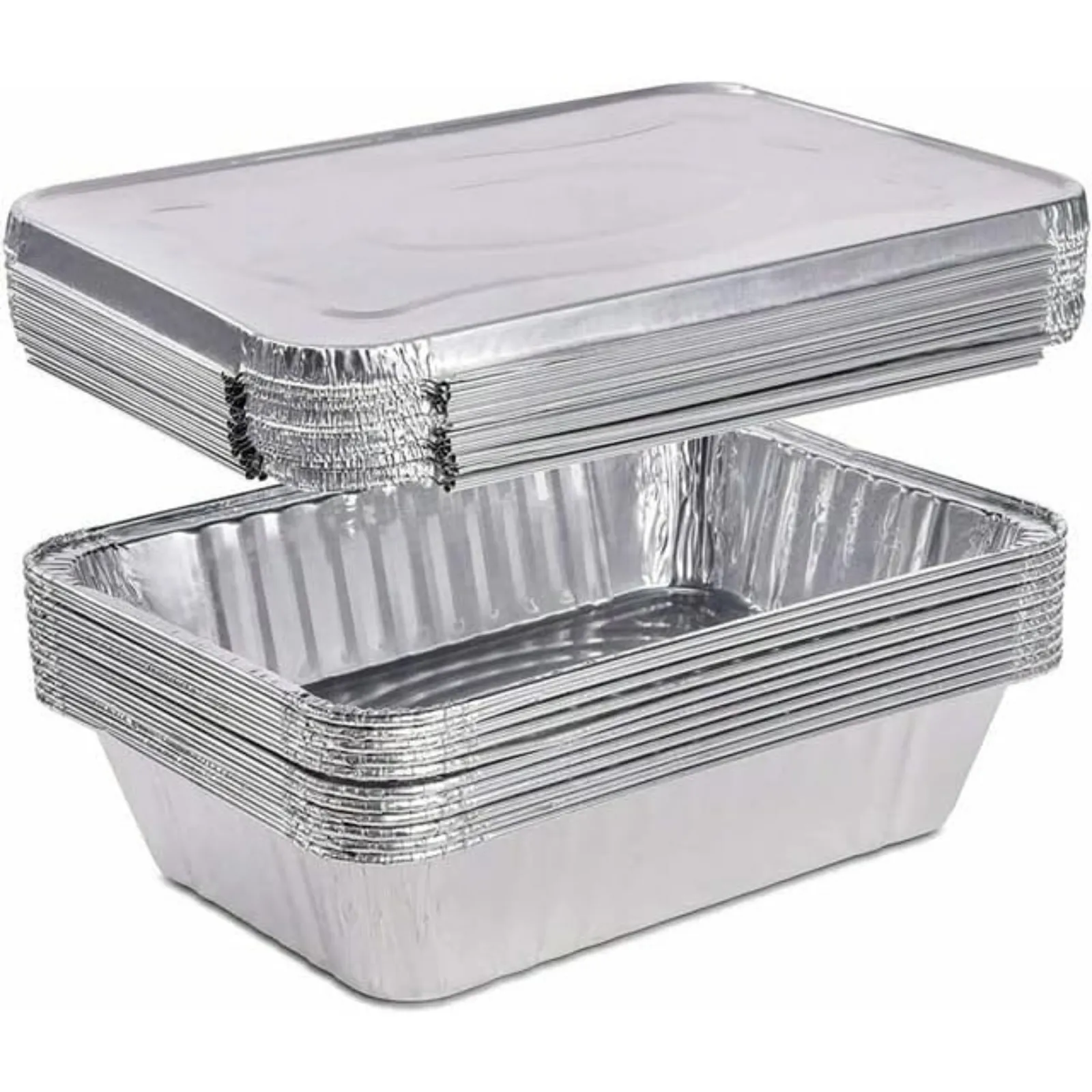 Disposable ALUMINUM LID FOR 5 LB LOAF BAKING PAN 12.5" X 6.5"