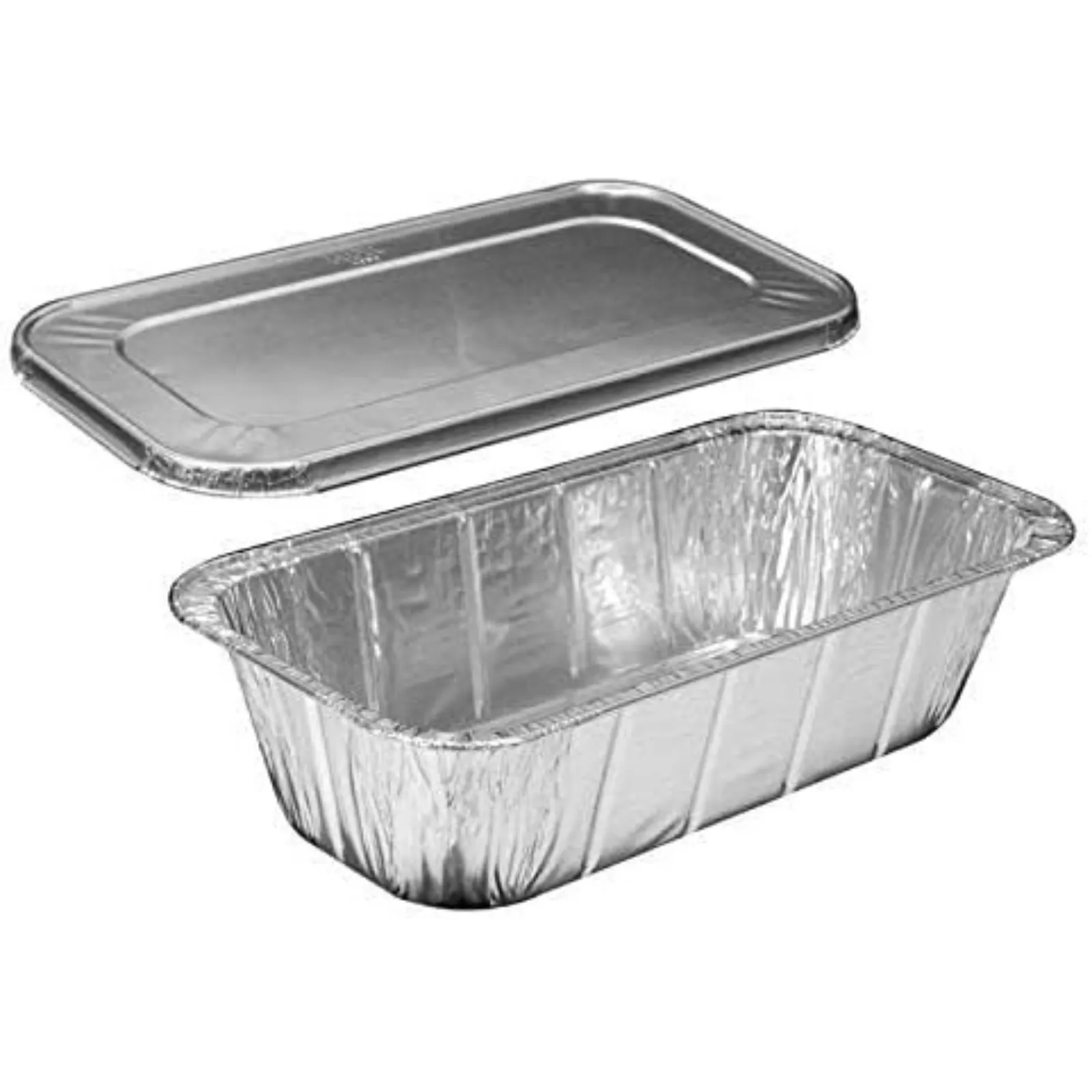 Disposable ALUMINUM LID FOR 5 LB LOAF BAKING PAN 12.5" X 6.5"