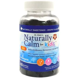 Dr. Klein's Naturally Calm for Kids 60 Gummies- Sugar Free Grape Flavor