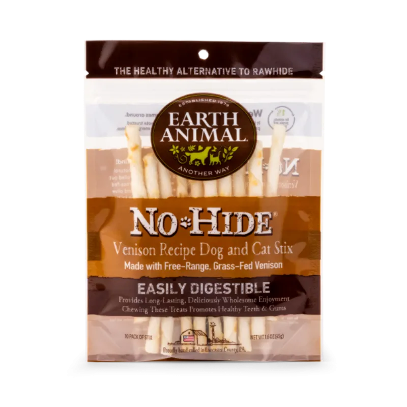 Earth Animal Dog NoHide Venison Stix