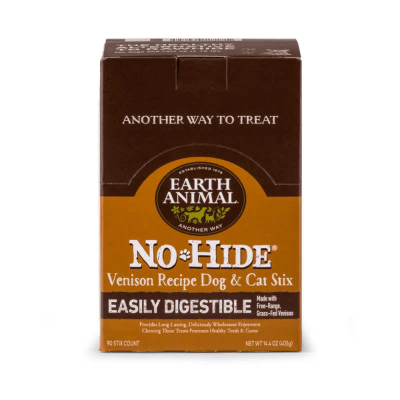 Earth Animal Dog NoHide Venison Stix