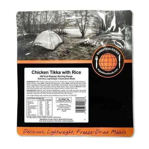 Expedition Foods - Chicken Tikka with Rice (Regular Serving)