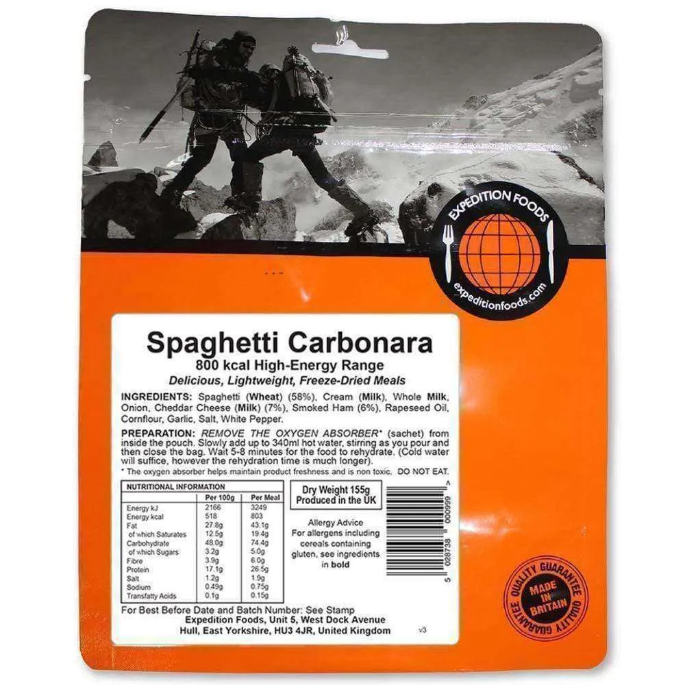 Expedition Foods - Spaghetti Carbonara (High Energy)