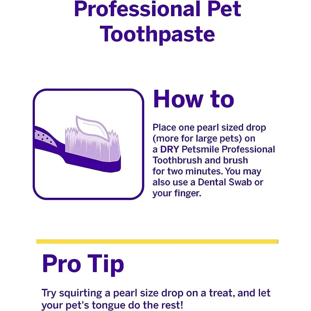 FREE SAMPLE (1 per order): Petsmile Professional Rotisserie Chicken Flavour Toothpaste For Cats & Dogs 2.5ml