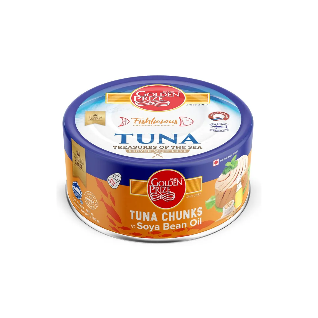 Golden Prize Tuna Chunks in Soya Bean Oil, 185g