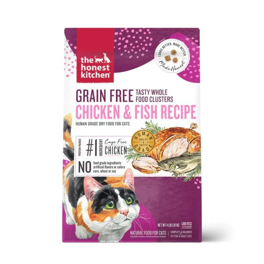 Grain Free Whole Food Chicken & Whitefish Clusters for Cats