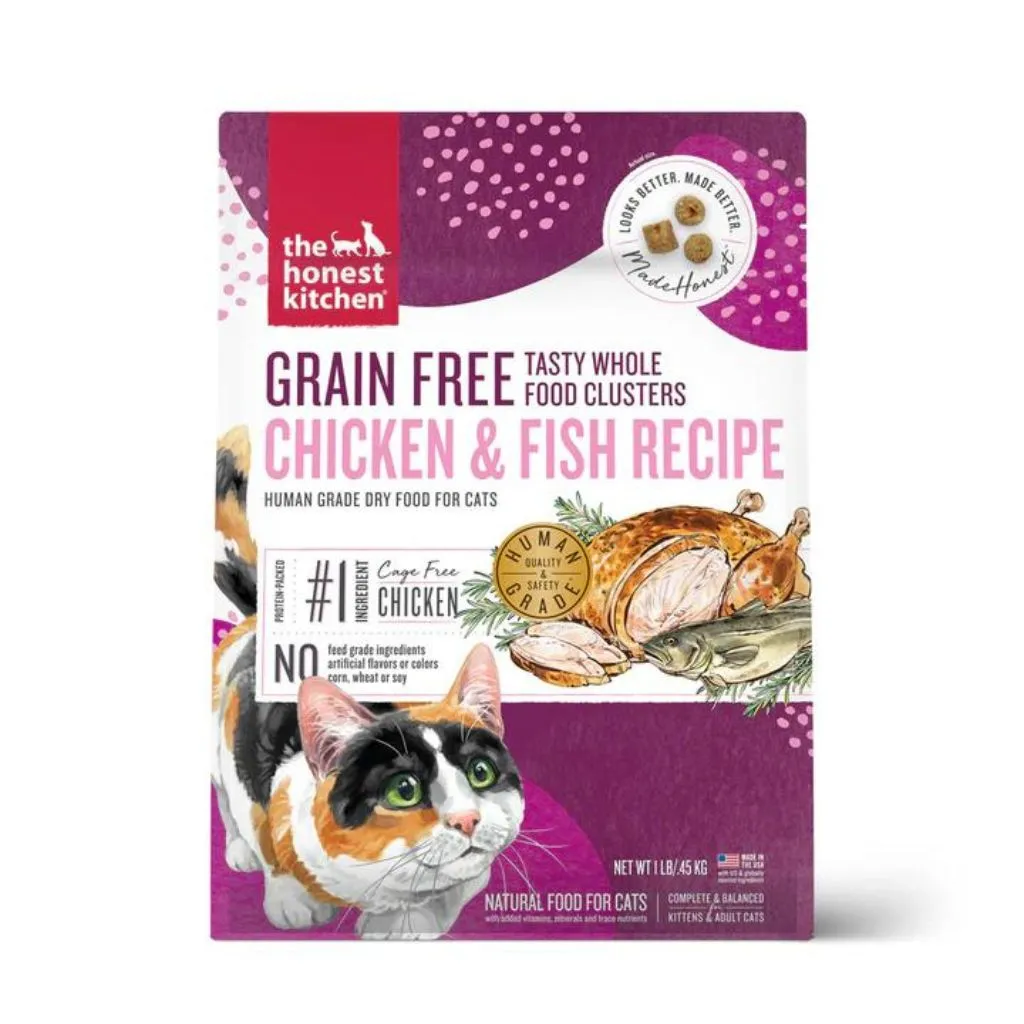 Grain Free Whole Food Chicken & Whitefish Clusters for Cats