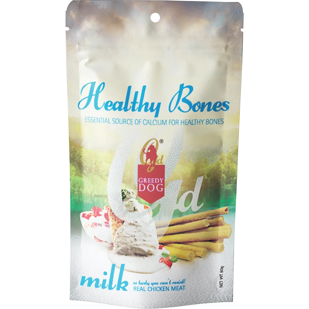 Greedy Dog Treats Healthy Bones Milk 80g