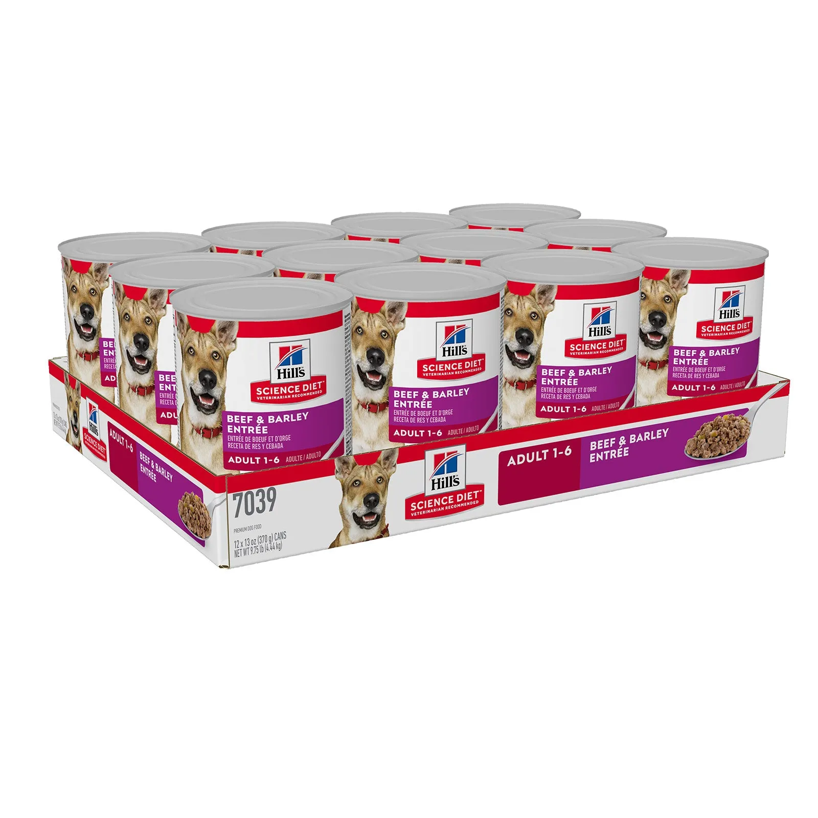 Hill's Science Diet Dog Food Can Adult Beef & Barley Entrée