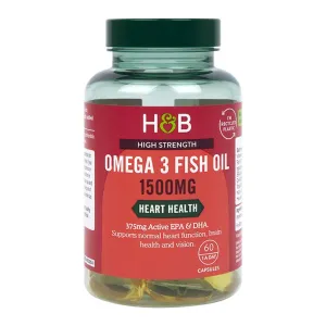 Holland & Barrett Omega 3 Fish Oil 1500mg 60 Capsules