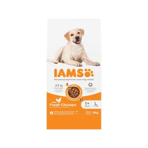 Iams Adult Large Dog with Chicken 12kg Dry Dog Food