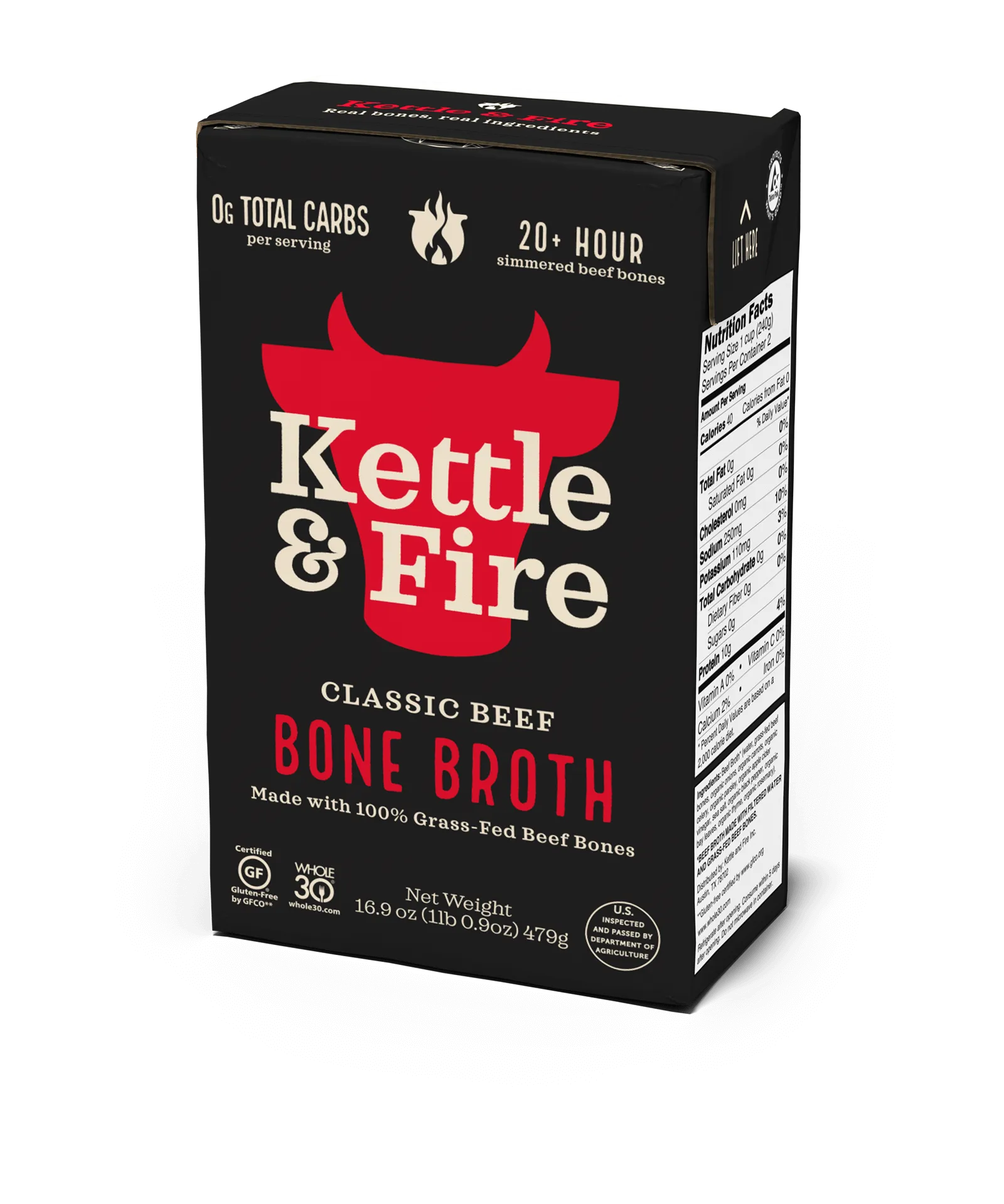 Kettle & Fire - Beef Bone Broth 16.9oz