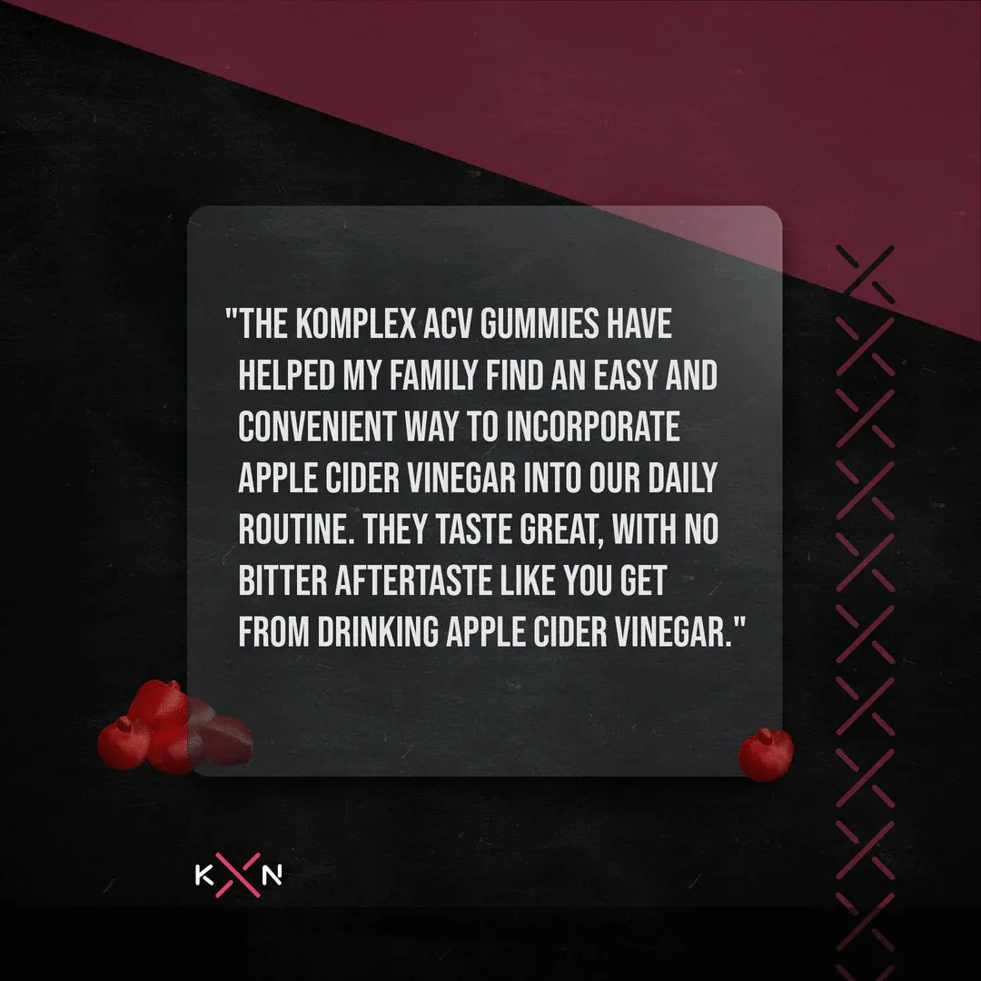 KompleX Nutrition Apple Cider Vinegar Gummies