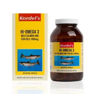 Kordelâ€™s Hi- Omega 3 Wild Salmon and Fish Oils 1000 mg C180