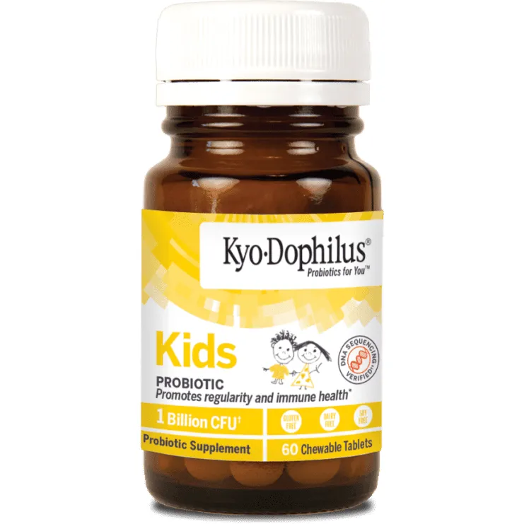 Kyo-Dophilus Kid's Probiotic: Vanilla Chewables 60 tabs by Wakunaga