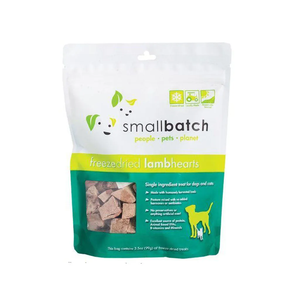 Lamb Hearts Freeze-Dried Cat Dog Treats