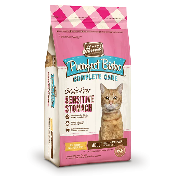 Merrick Purrfect Bistro Complete Care Sensitive Stomach Recipe Dry Cat Food