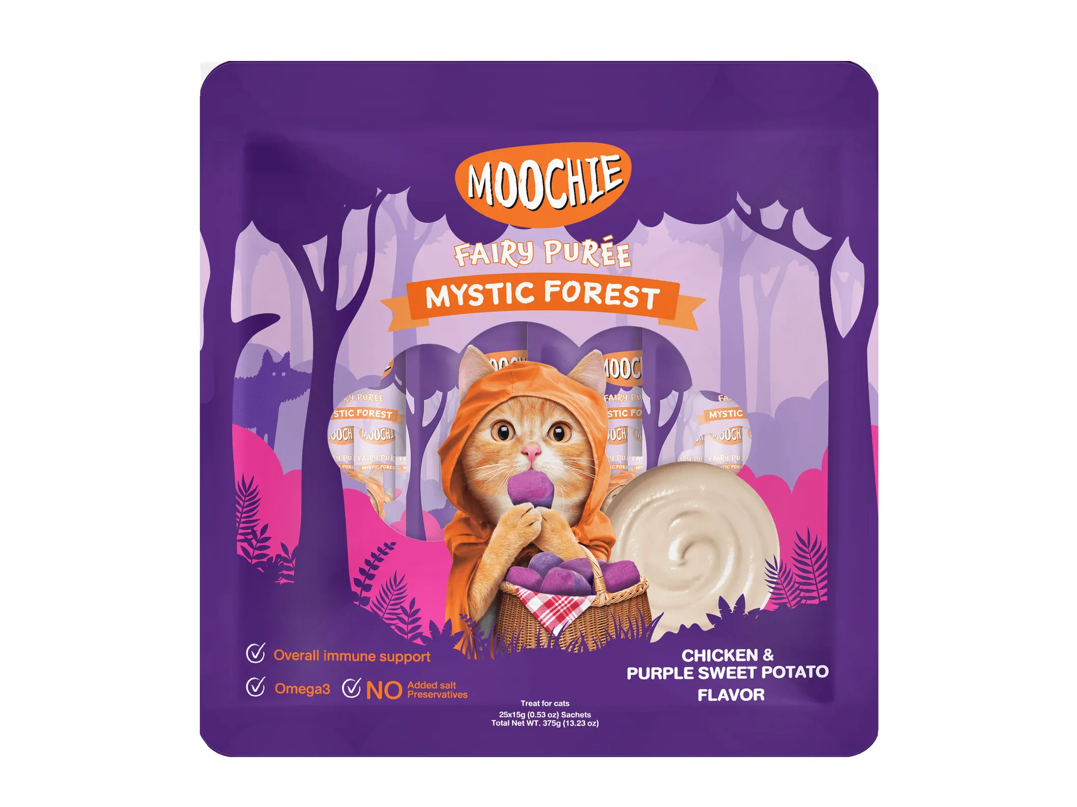 MOOCHIE CHICKEN & PURPLE SWEET POTATO FLAVOR 25X15g POUCH