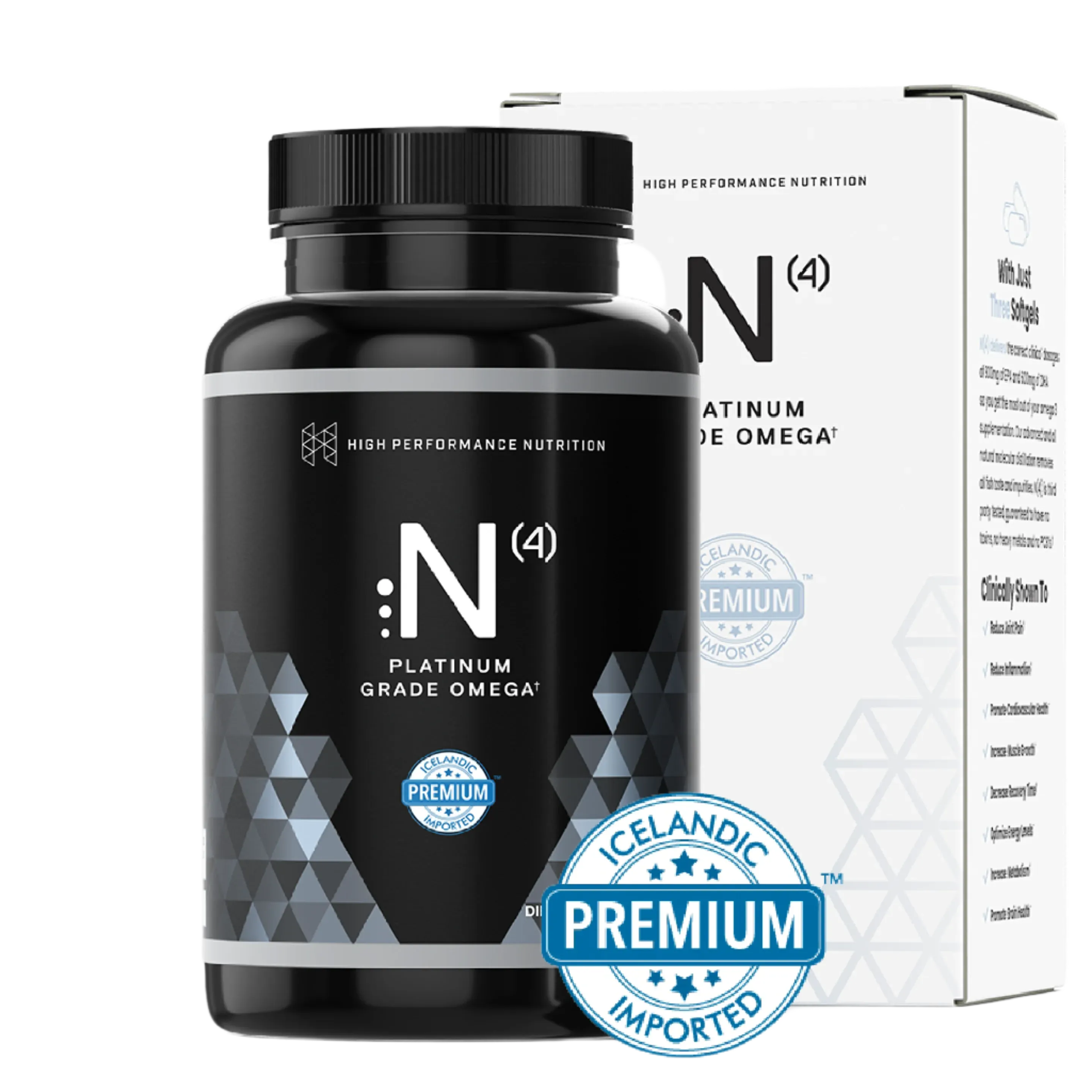 N(4) Icelandic Omega-3 Fish Oil