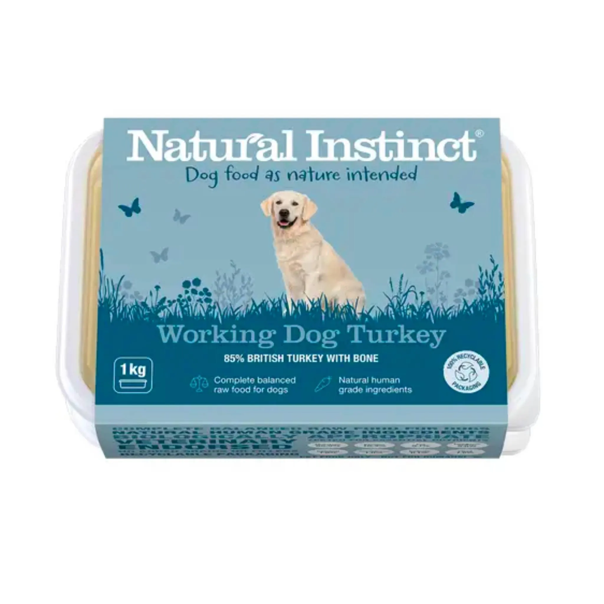 Natural Instinct Working Dog Turkey Complete Mince