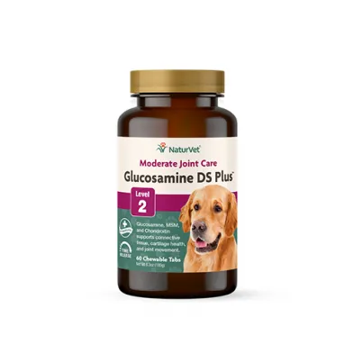 NaturVet Glucosamine DS Plus Chewable Tabs for Dogs and Cats