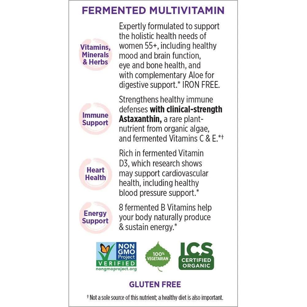 New Chapter Multivitamin Every Woman's One Daily 55  with Fermented Probiotics   Whole Foods   Astaxanthin   Vitamin D3   B Vitamins - 24 Vegetarian Tablets