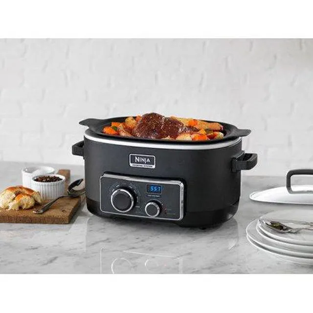 Ninja Multicooker (3 in 1) System - Slow Cooker, Stove Top, and Oven (MC750)