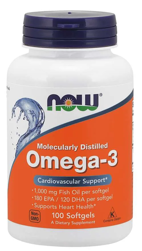 Now Omega-3 1000mg 100 Softgels