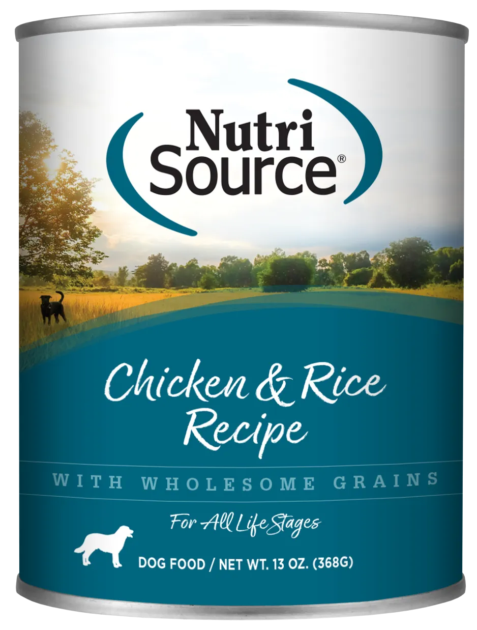 NutriSource Chicken & Rice Canned Dog Food