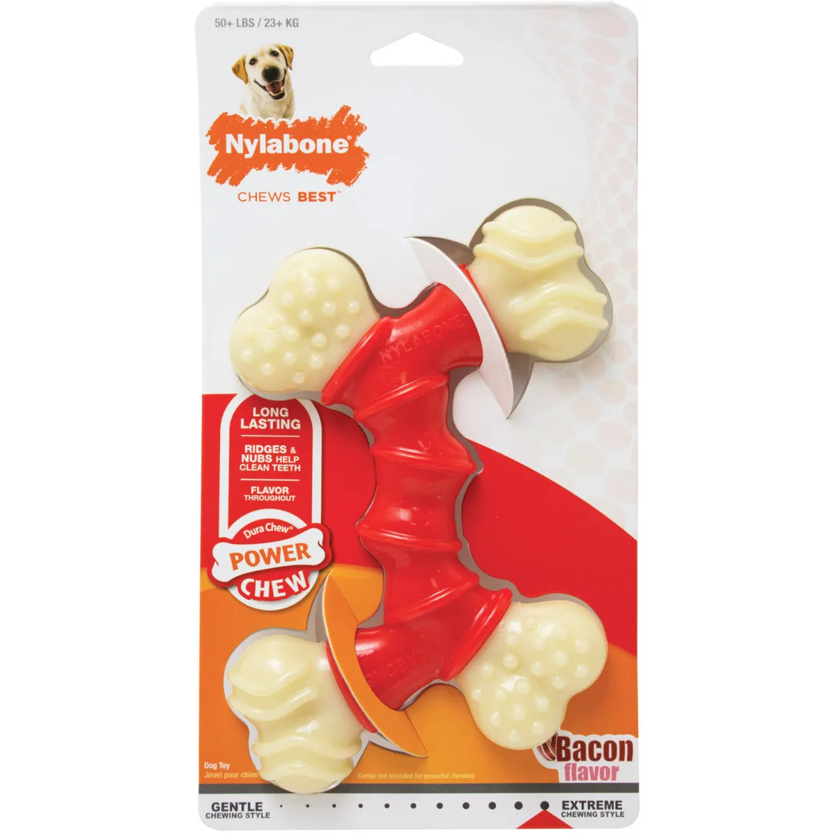 Nylabone DuraChew Double Bone - Bacon