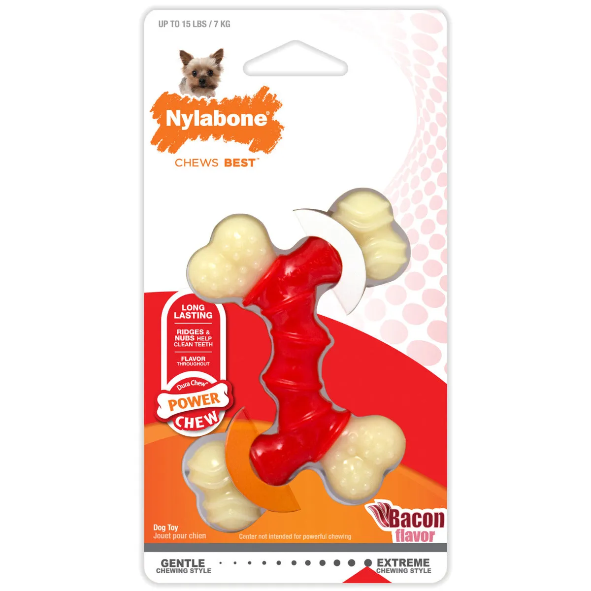 Nylabone DuraChew Double Bone - Bacon