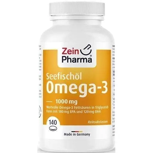 OMEGA-3 1000 mg sea fish oil softgel capsules 140 pcs