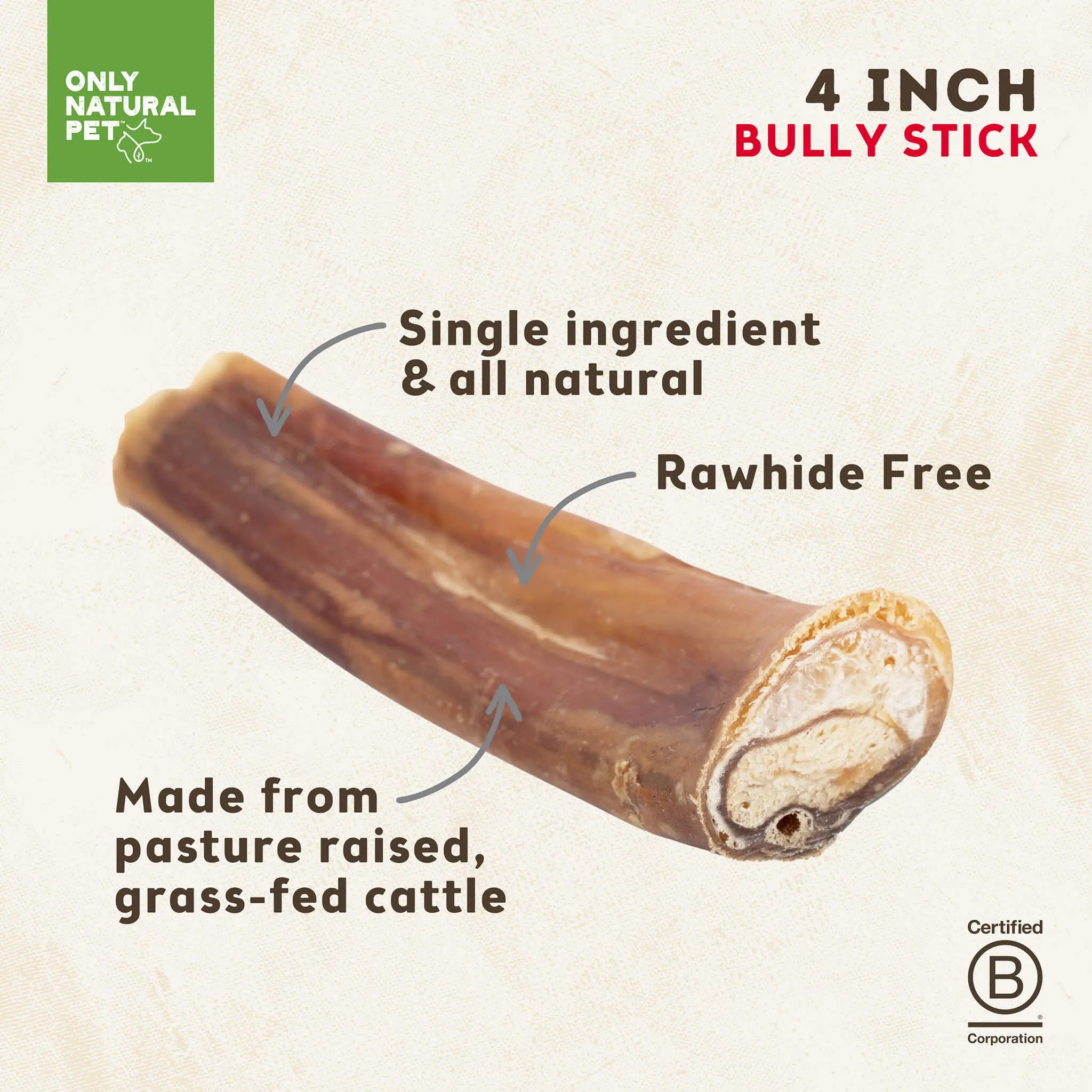 Only Natural Pet Free Range Bully Sticks for Dogs