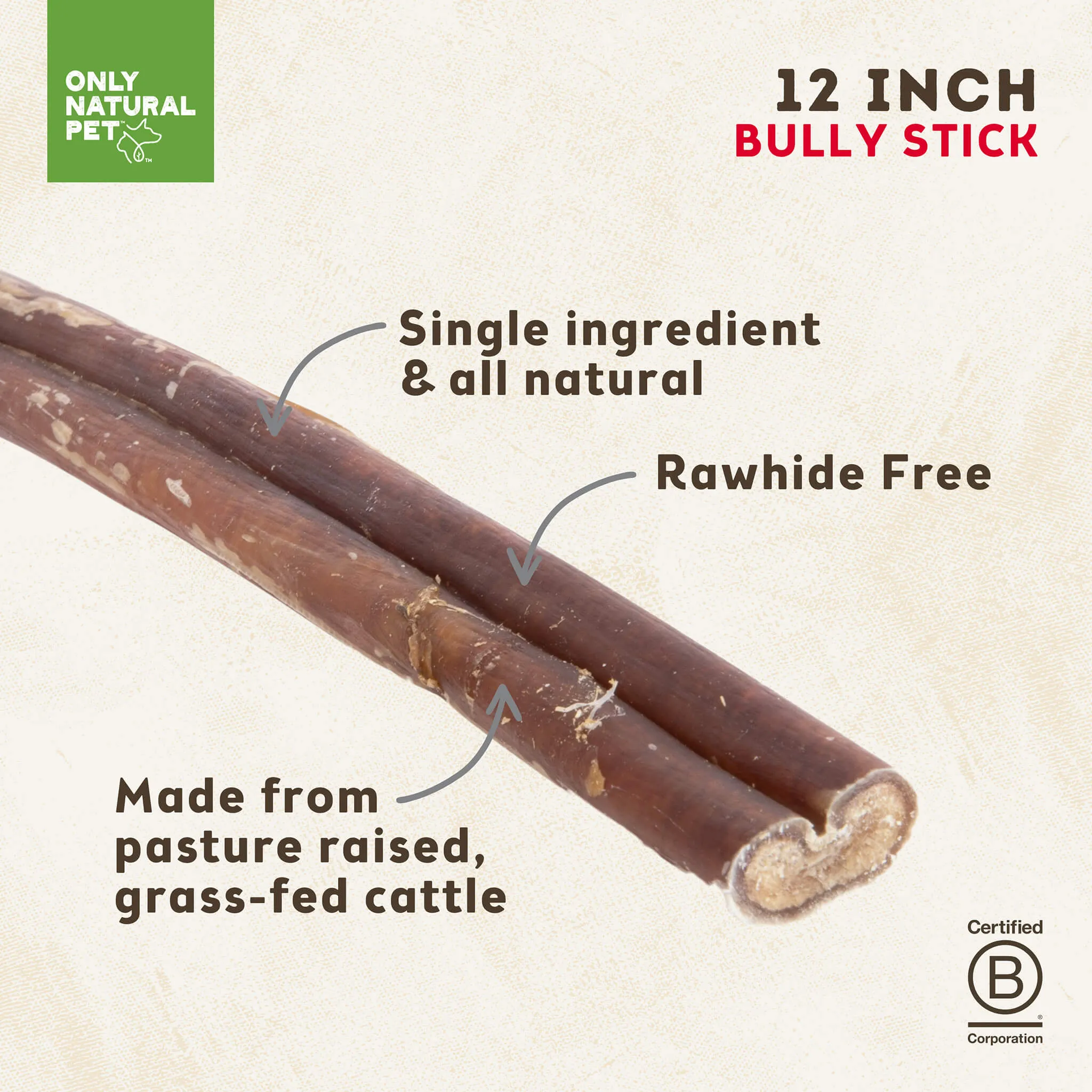 Only Natural Pet Free Range Bully Sticks for Dogs