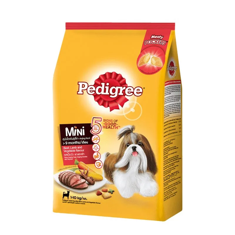 Pedigree Dry Dog Food 1.3kg All Breeds & Flavors for Adult/Puppy NutriDefense