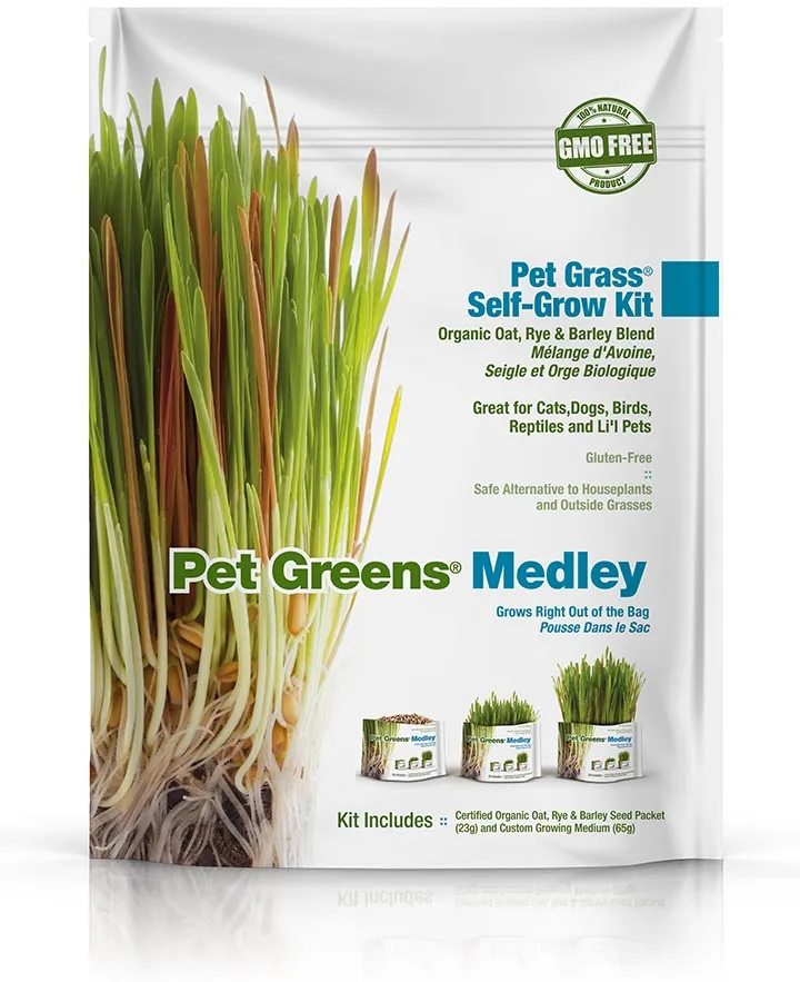 Pet Greens - Self Grow Garden Pet Grass (Medley)