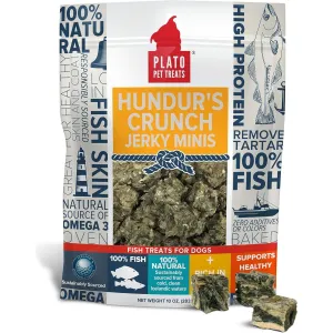 Plato Pet Hundur'S Crunch Jerky Minis Fish Skin