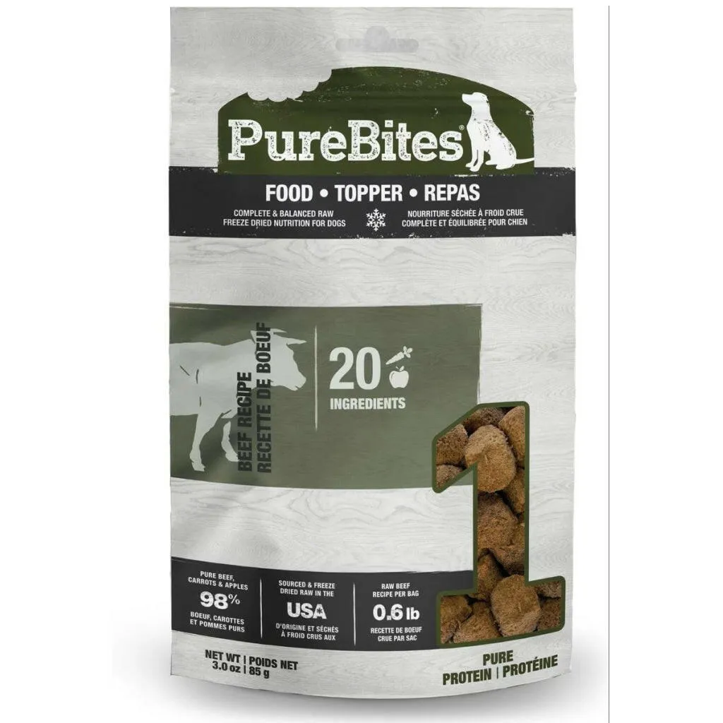 PureBites Beef Freeze-Dried Food Topper for Dogs