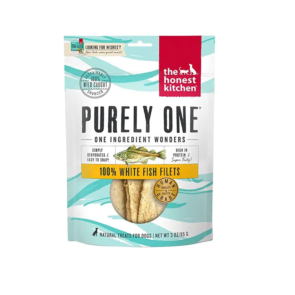 Purely One Single Ingredient White Fish Filets Dog Treats